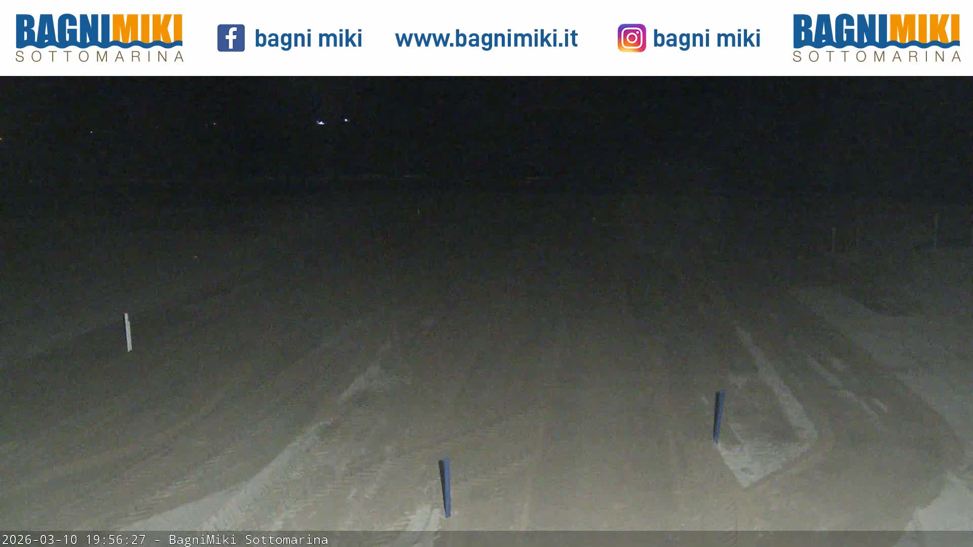 Venezia Sottomarina Miki Beach East View Live Cam - Venice, Veneto, Italy