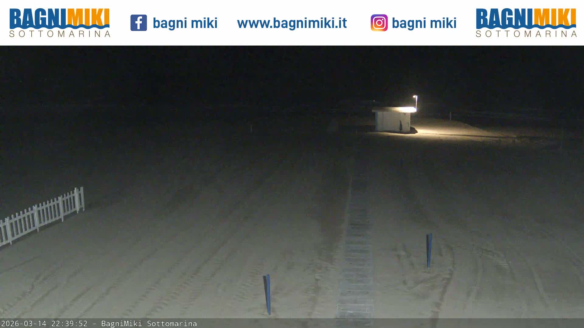 Venezia Sottomarina Miki Beach East View Live Cam - Venice, Veneto, Italy