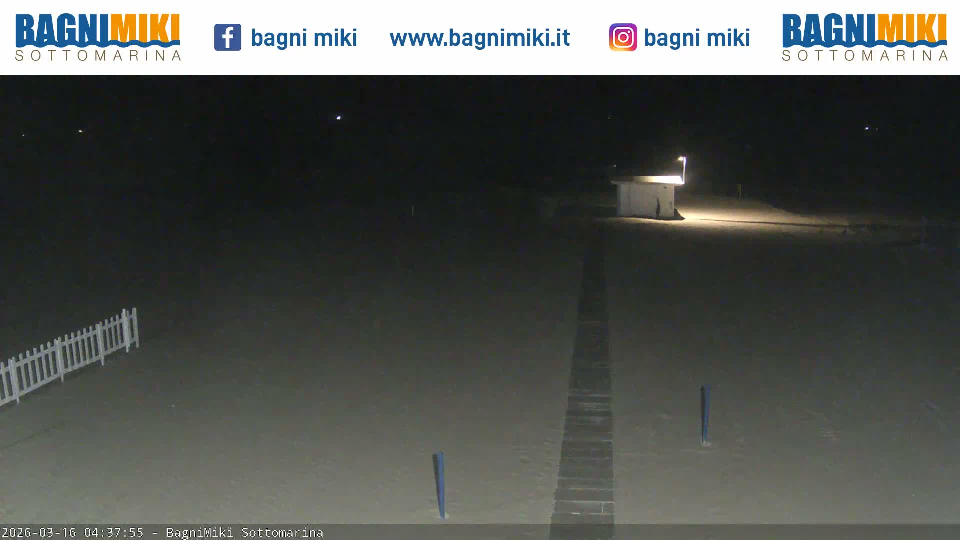 Venezia Sottomarina Miki Beach East View Live Cam - Venice, Veneto, Italy