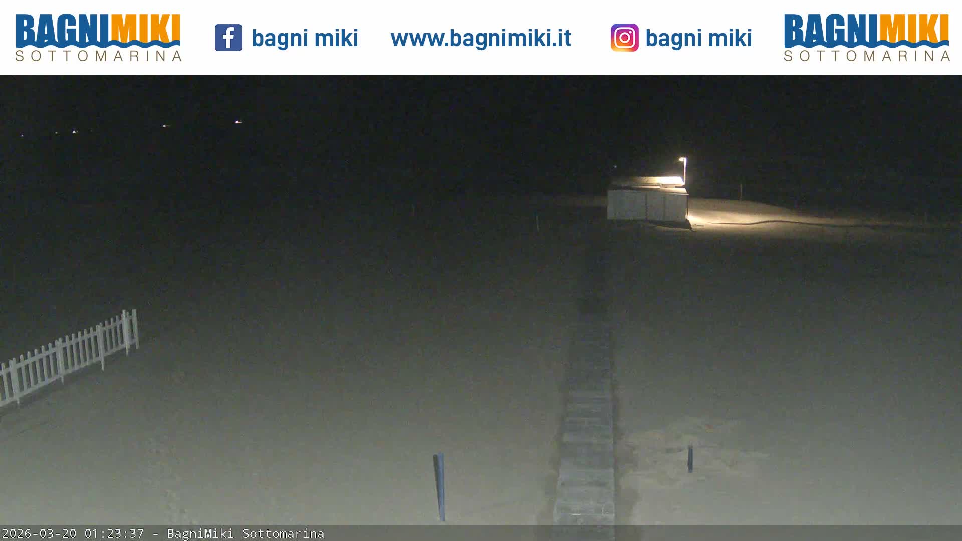 Venezia Sottomarina Miki Beach East View Live Cam - Venice, Veneto, Italy