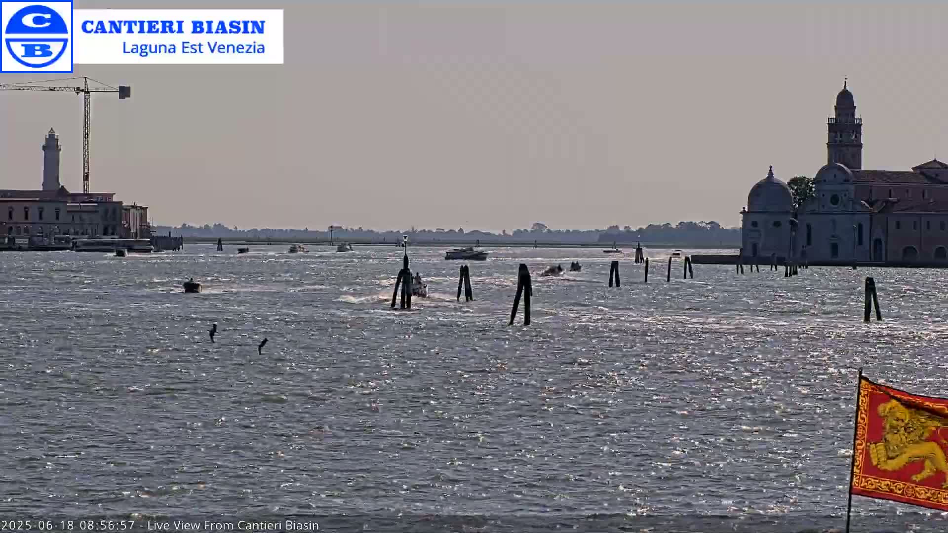 Laguna Lake Est Veniezia from Cantieri Biasin - Venice, Veneto, Italy