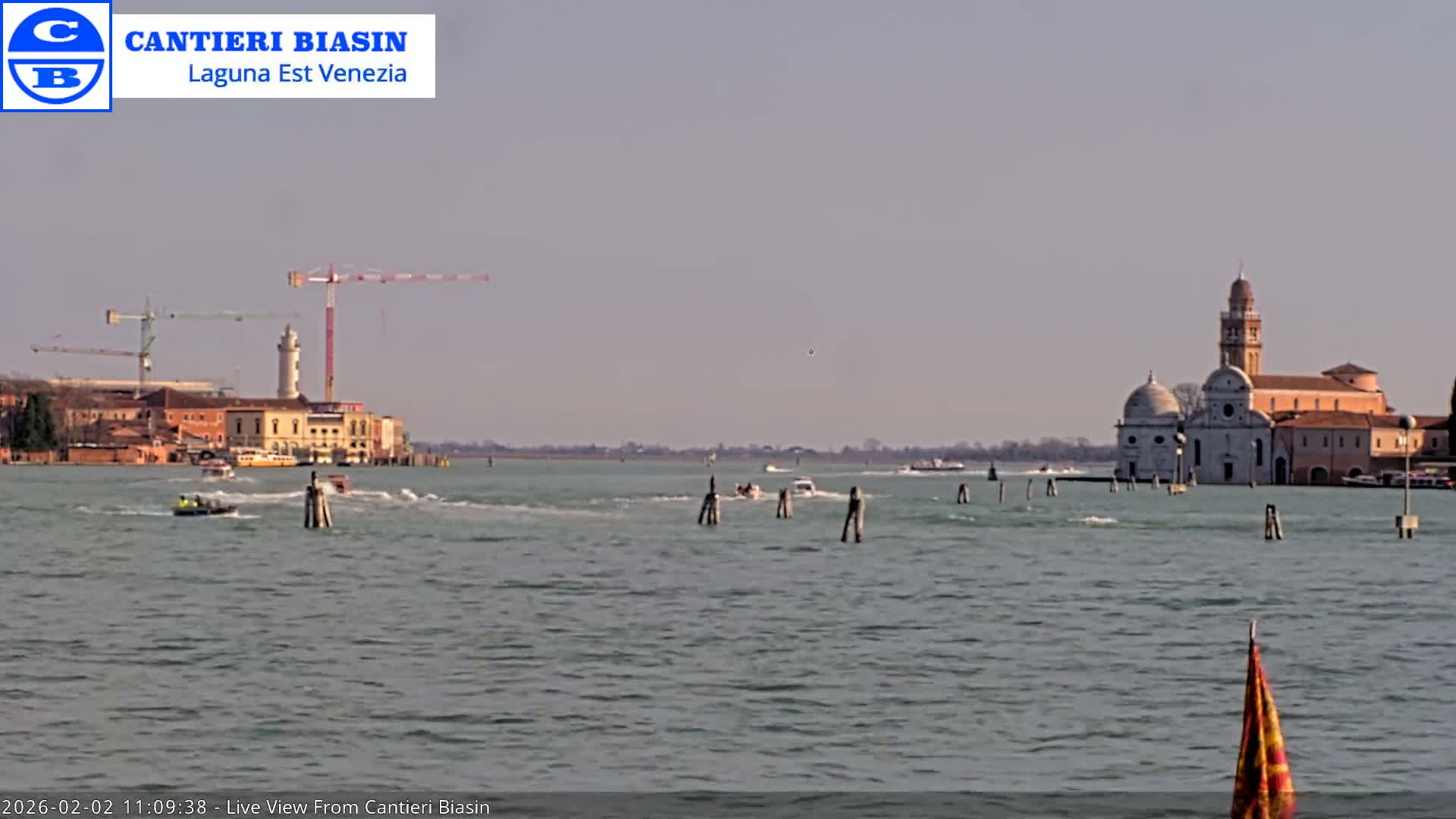 Laguna Lake Est Veniezia from Cantieri Biasin - Venice, Veneto, Italy