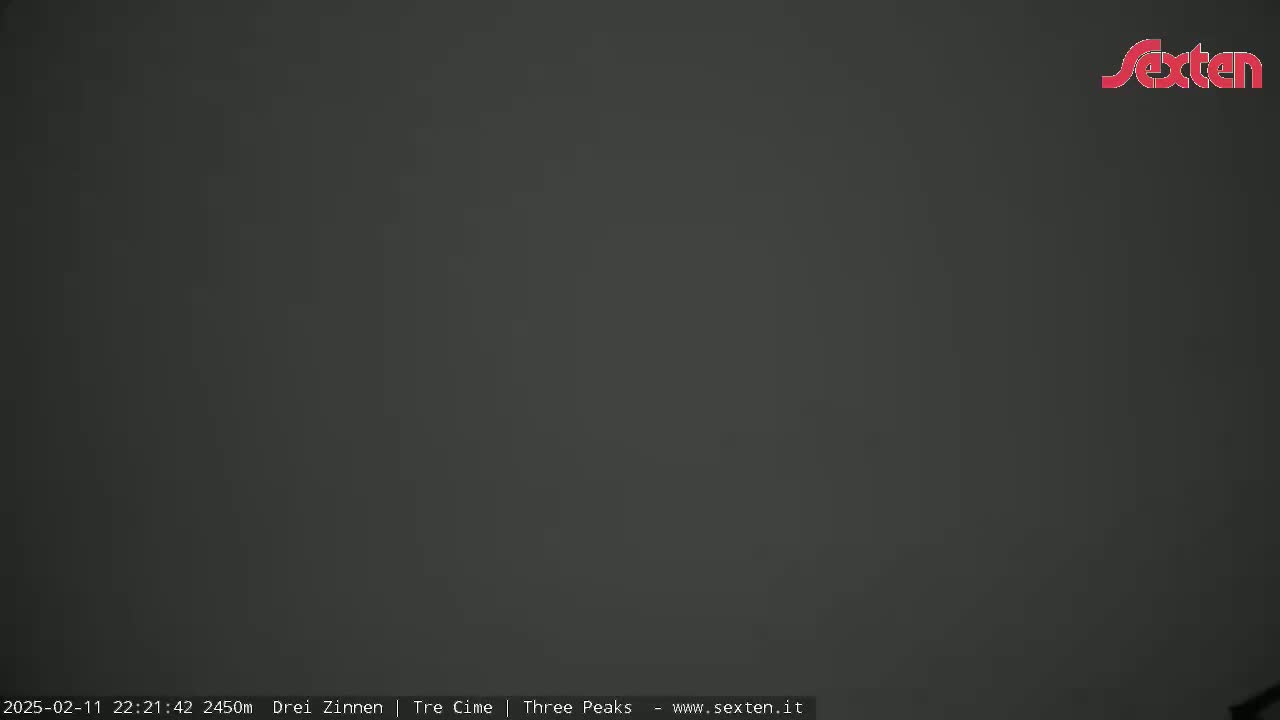 A uniformly dark gray image shows an overcast sky.