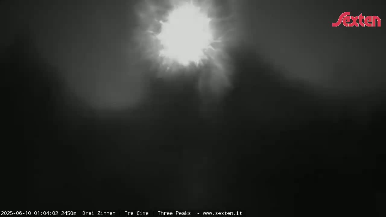 3 Zinnen Dolomites ,Tre Cime di Lavaredo (Three Peaks of Lavaredo) Live Cam - Belluno, Veneto, Italy