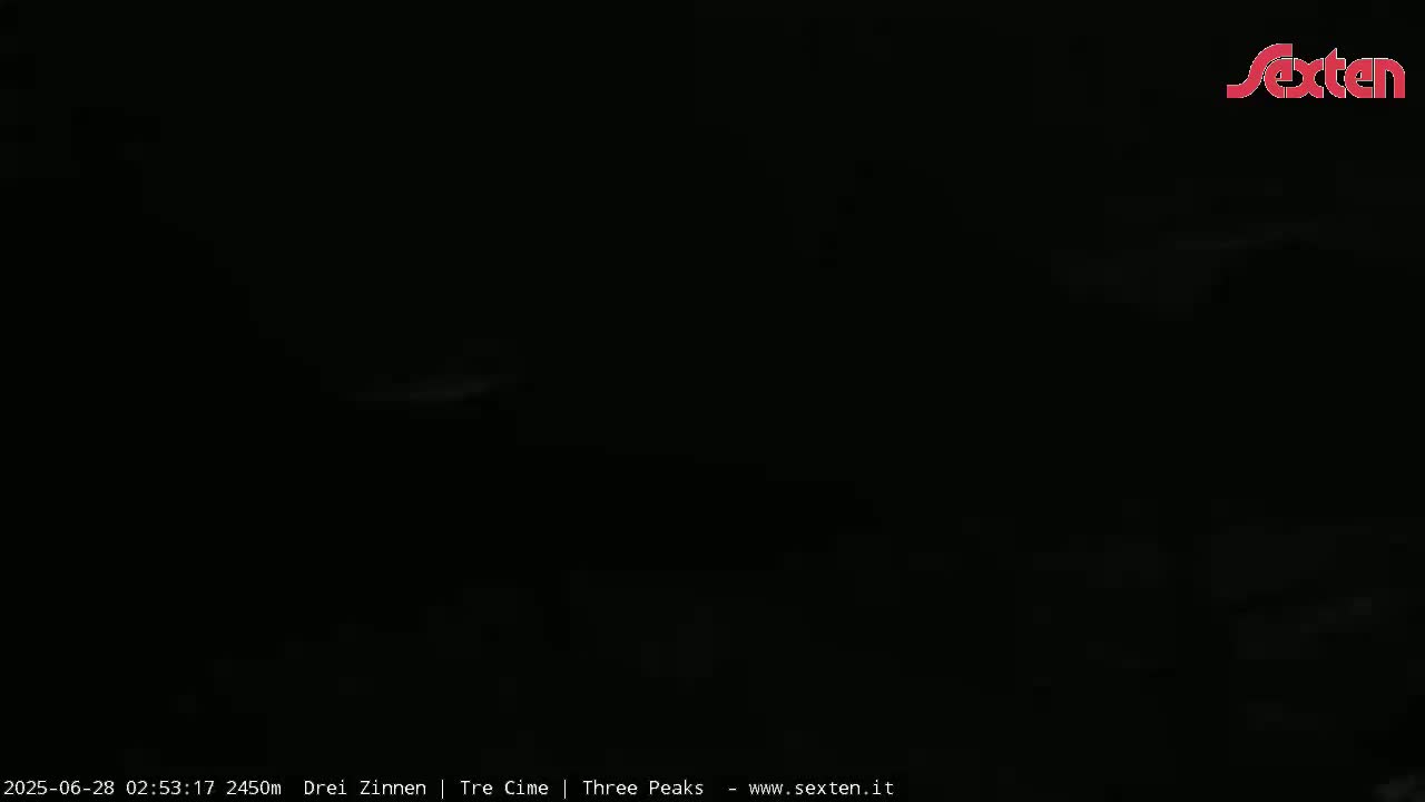 3 Zinnen Dolomites ,Tre Cime di Lavaredo (Three Peaks of Lavaredo) Live Cam - Belluno, Veneto, Italy