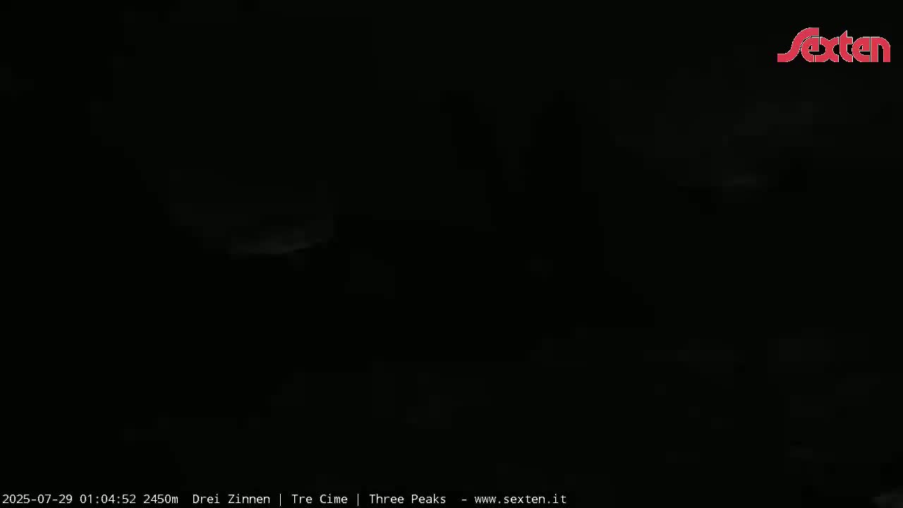 3 Zinnen Dolomites ,Tre Cime di Lavaredo (Three Peaks of Lavaredo) Live Cam - Belluno, Veneto, Italy