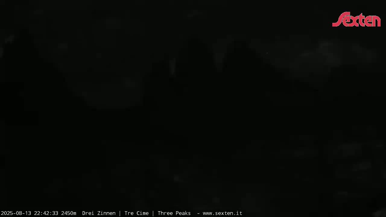 3 Zinnen Dolomites ,Tre Cime di Lavaredo (Three Peaks of Lavaredo) Live Cam - Belluno, Veneto, Italy
