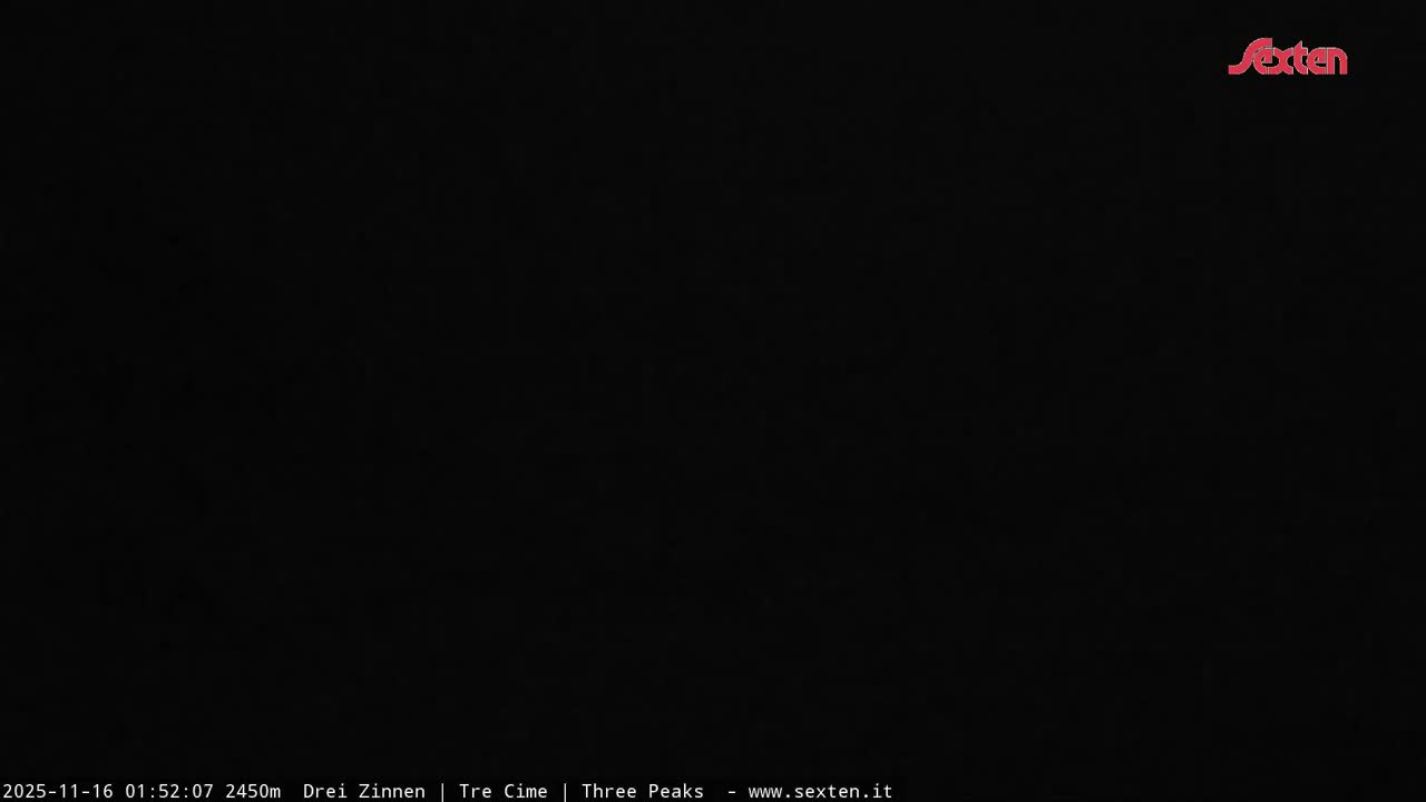 3 Zinnen Dolomites ,Tre Cime di Lavaredo (Three Peaks of Lavaredo) Live Cam - Belluno, Veneto, Italy