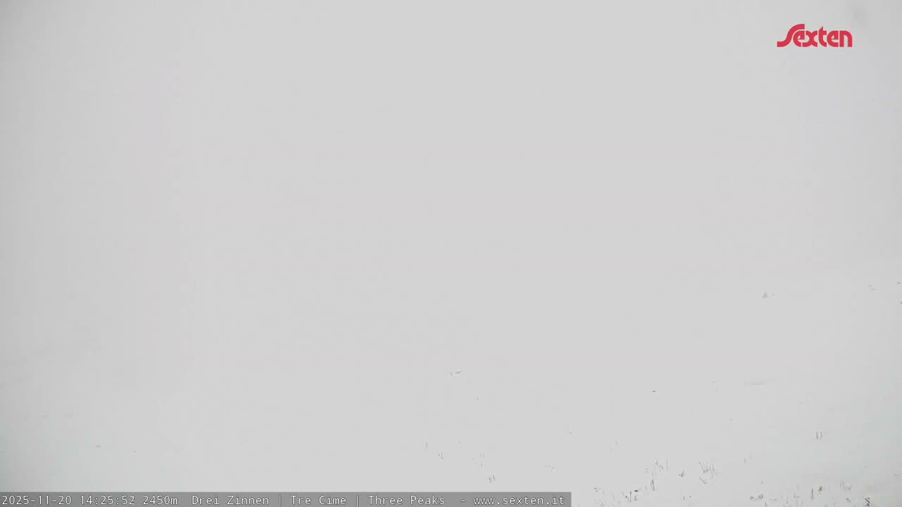 3 Zinnen Dolomites ,Tre Cime di Lavaredo (Three Peaks of Lavaredo) Live Cam - Belluno, Veneto, Italy