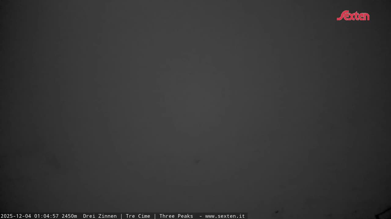 3 Zinnen Dolomites ,Tre Cime di Lavaredo (Three Peaks of Lavaredo) Live Cam - Belluno, Veneto, Italy