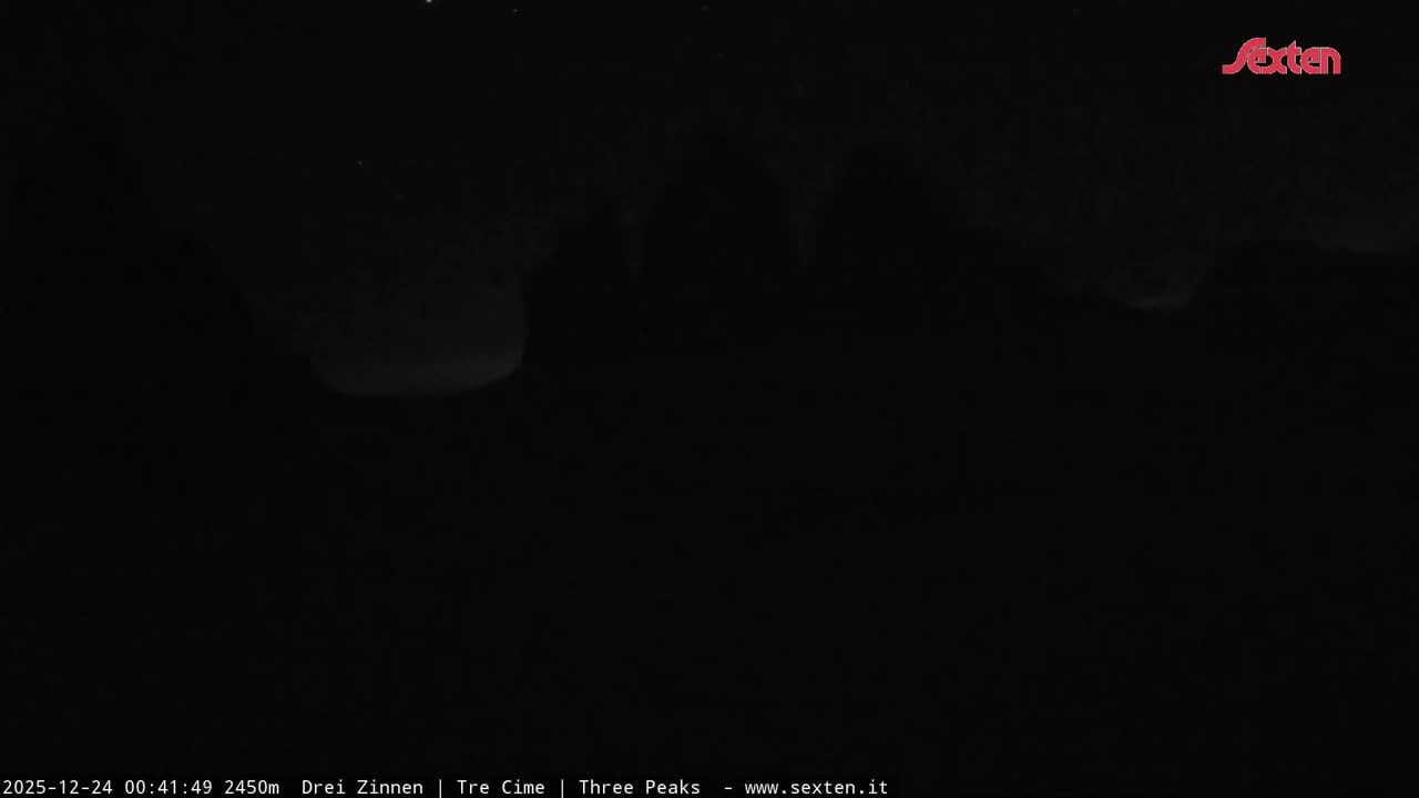 3 Zinnen Dolomites ,Tre Cime di Lavaredo (Three Peaks of Lavaredo) Live Cam - Belluno, Veneto, Italy