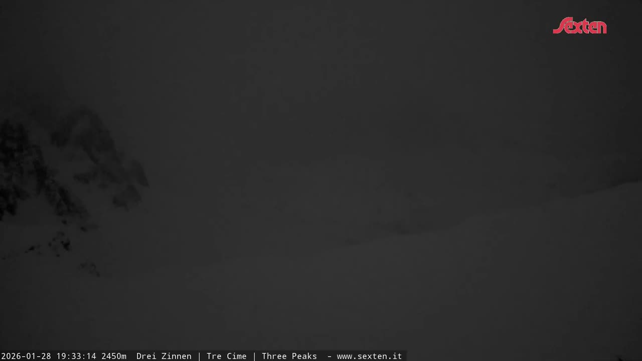 3 Zinnen Dolomites ,Tre Cime di Lavaredo (Three Peaks of Lavaredo) Live Cam - Belluno, Veneto, Italy