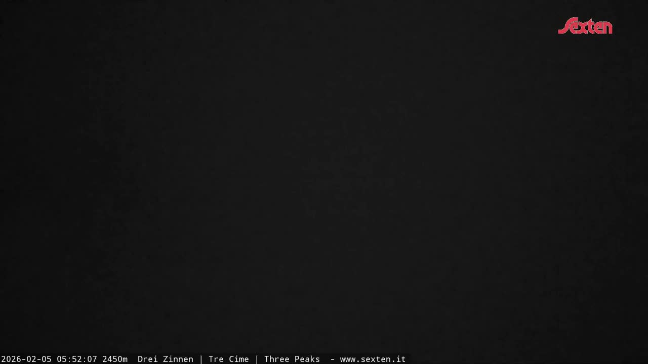 3 Zinnen Dolomites ,Tre Cime di Lavaredo (Three Peaks of Lavaredo) Live Cam - Belluno, Veneto, Italy