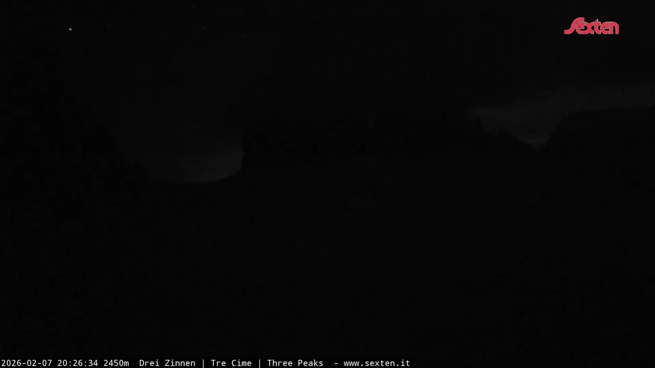 3 Zinnen Dolomites ,Tre Cime di Lavaredo (Three Peaks of Lavaredo) Live Cam - Belluno, Veneto, Italy