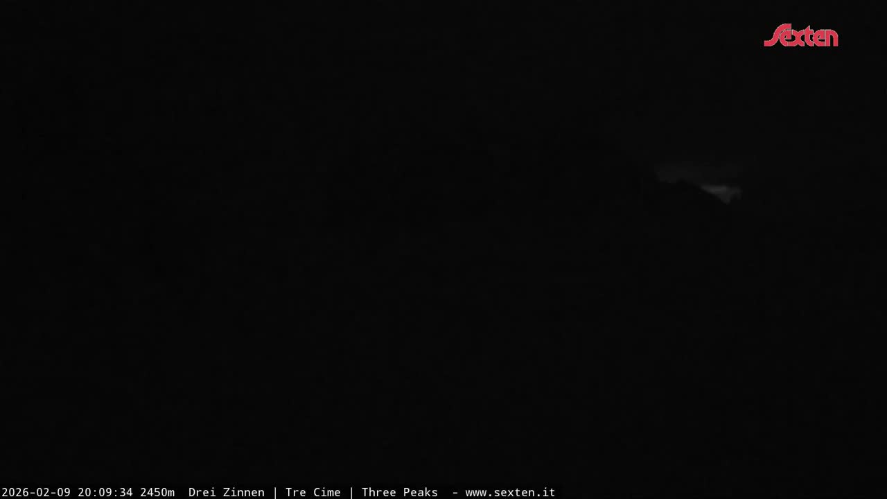 3 Zinnen Dolomites ,Tre Cime di Lavaredo (Three Peaks of Lavaredo) Live Cam - Belluno, Veneto, Italy