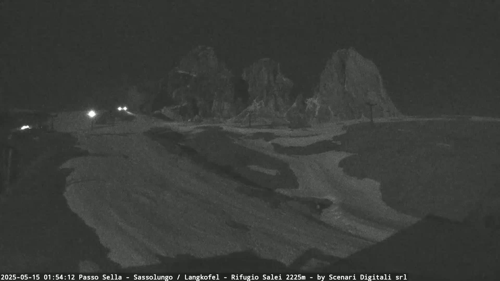 Sassolungo , Langkofel - Passo Sella Ski Slopes Dolomites Live Cam  - Bolzano, Trentino-South Tyrol, Italy