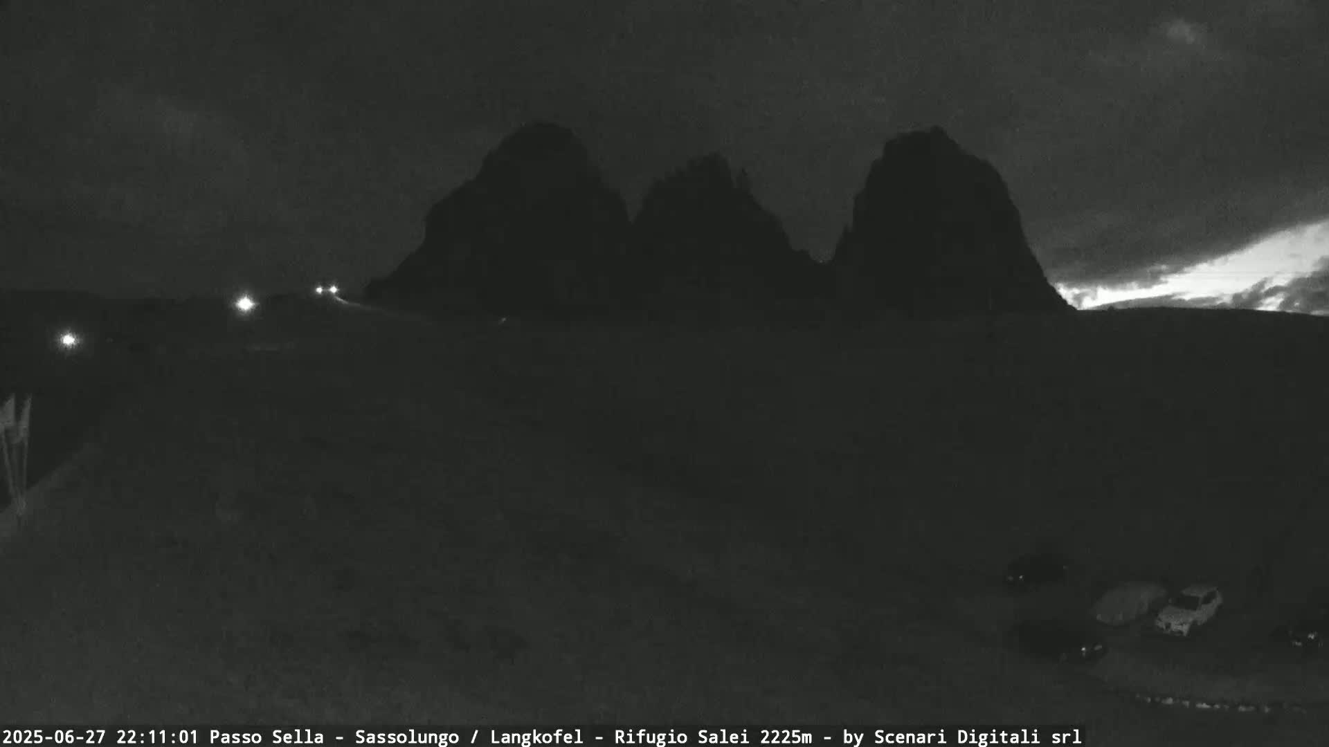 Sassolungo , Langkofel - Passo Sella Ski Slopes Dolomites Live Cam  - Bolzano, Trentino-South Tyrol, Italy