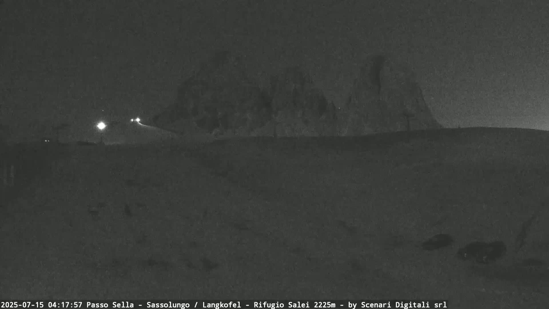 Sassolungo , Langkofel - Passo Sella Ski Slopes Dolomites Live Cam  - Bolzano, Trentino-South Tyrol, Italy