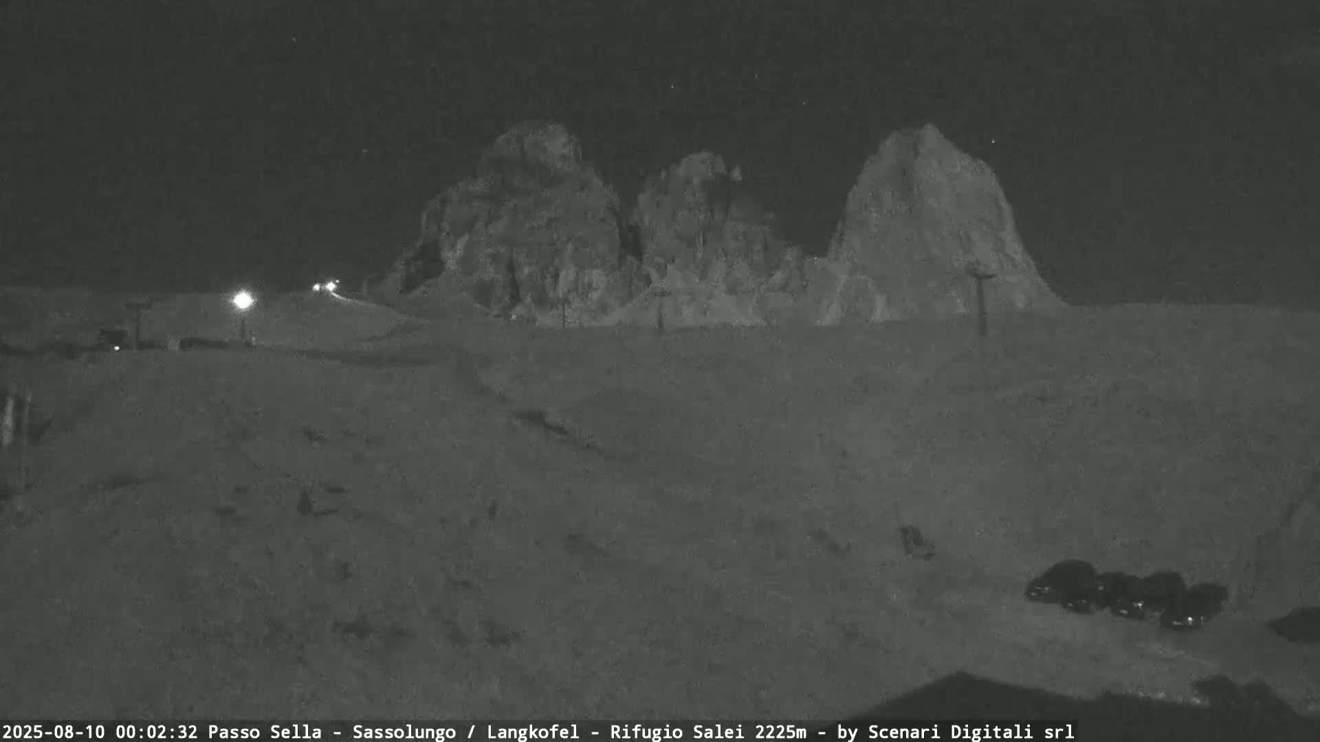 Sassolungo , Langkofel - Passo Sella Ski Slopes Dolomites Live Cam  - Bolzano, Trentino-South Tyrol, Italy