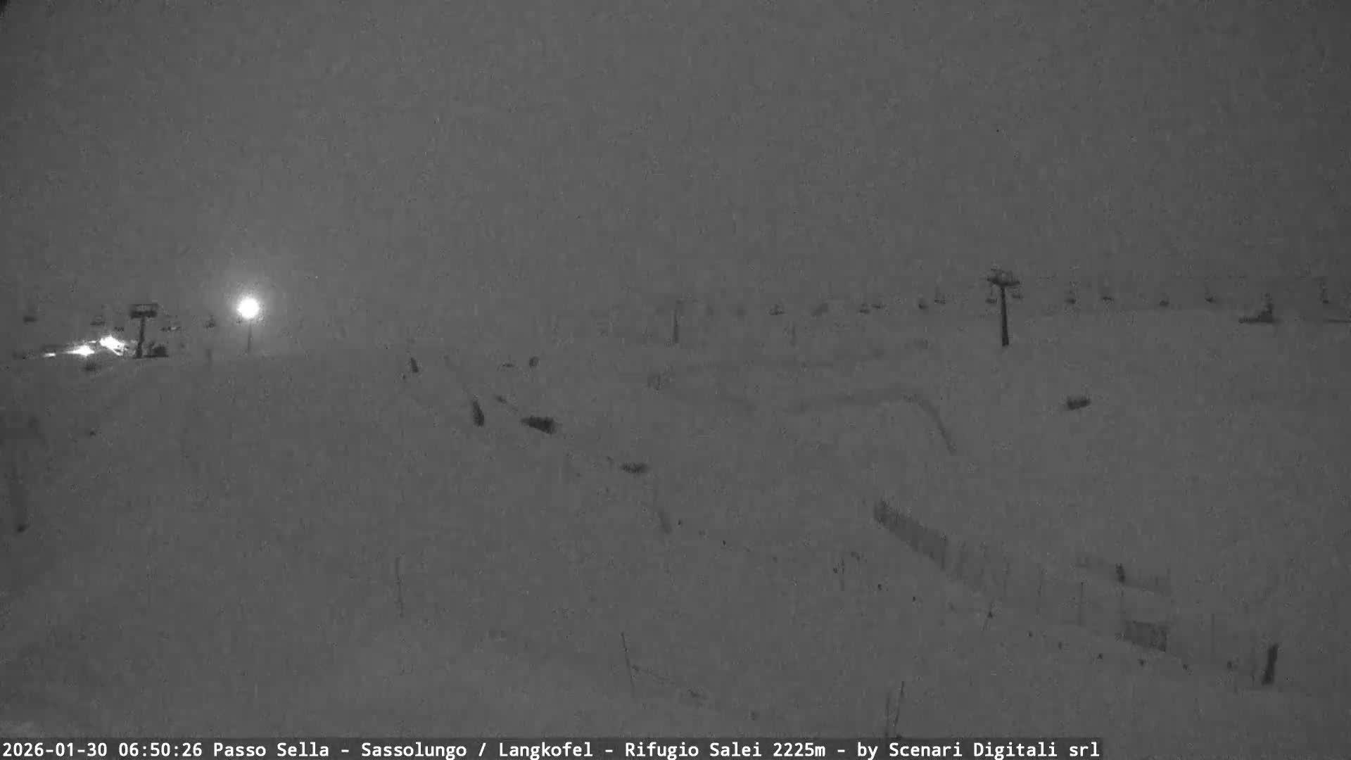 Sassolungo , Langkofel - Passo Sella Ski Slopes Dolomites Live Cam  - Bolzano, Trentino-South Tyrol, Italy