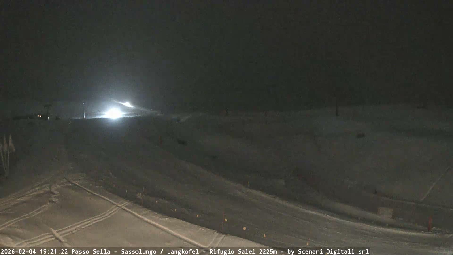 Sassolungo , Langkofel - Passo Sella Ski Slopes Dolomites Live Cam  - Bolzano, Trentino-South Tyrol, Italy