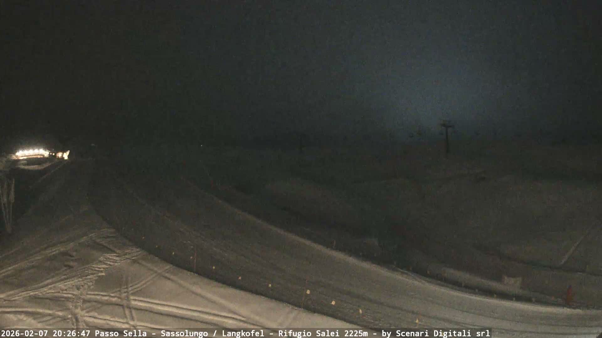 Sassolungo , Langkofel - Passo Sella Ski Slopes Dolomites Live Cam  - Bolzano, Trentino-South Tyrol, Italy