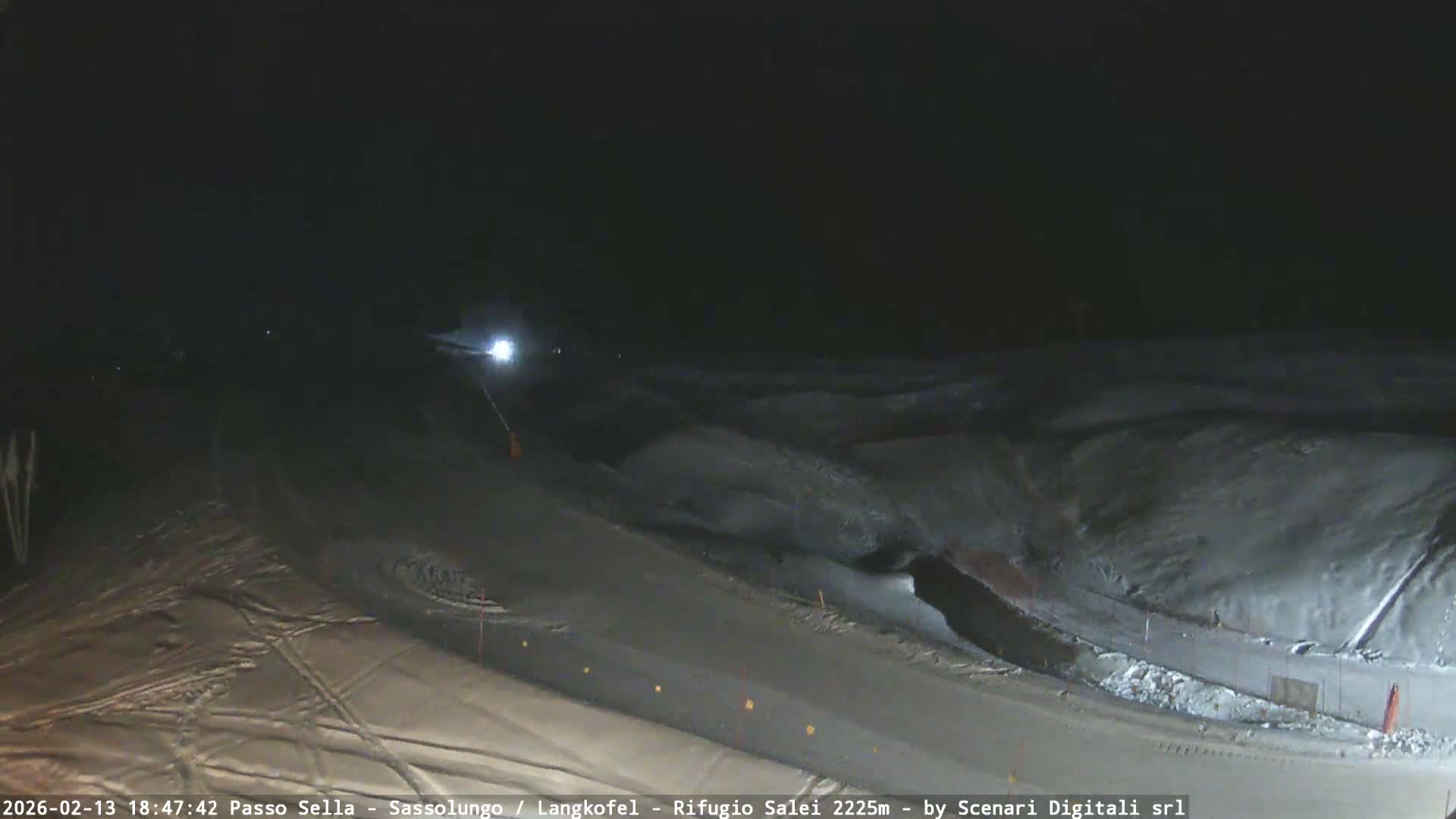 Sassolungo , Langkofel - Passo Sella Ski Slopes Dolomites Live Cam  - Bolzano, Trentino-South Tyrol, Italy
