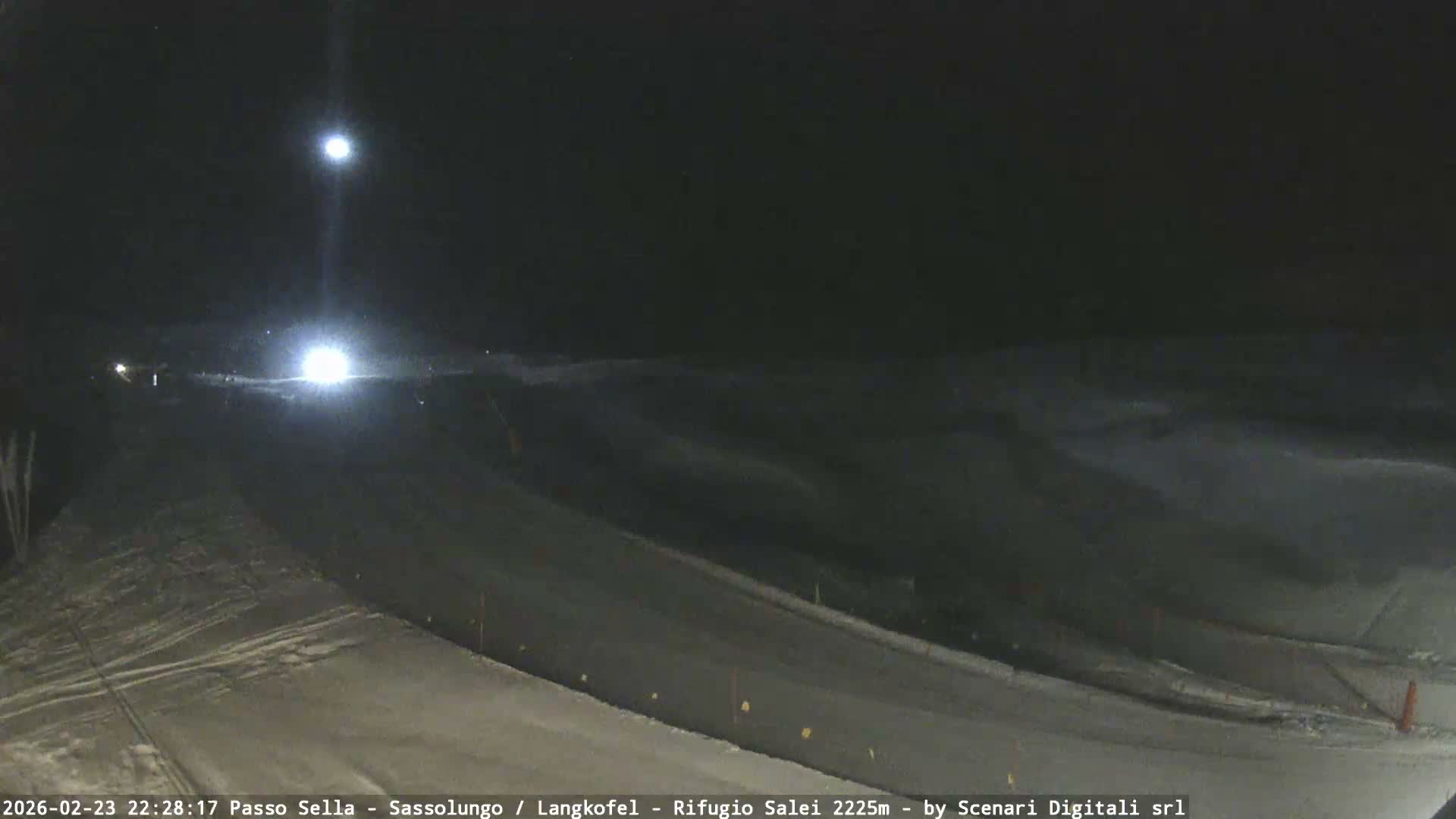 Sassolungo , Langkofel - Passo Sella Ski Slopes Dolomites Live Cam  - Bolzano, Trentino-South Tyrol, Italy