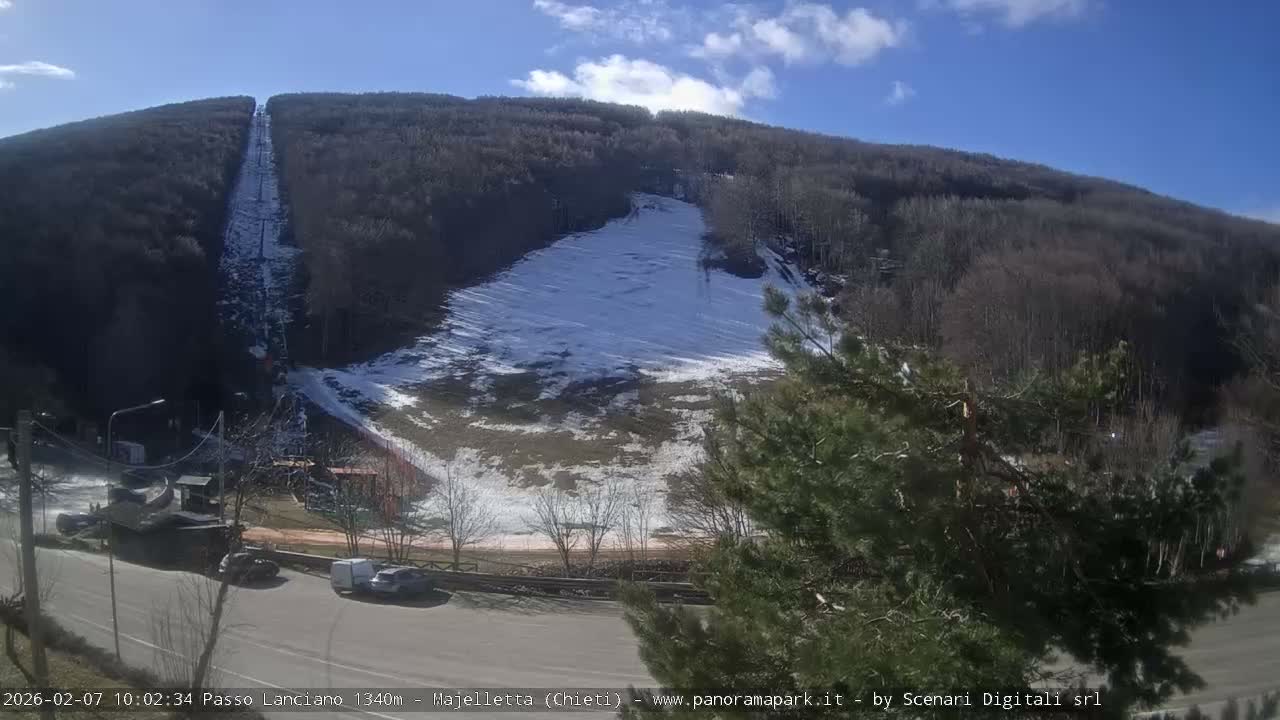 Majelletta, Passo Lanciano Ski Slope Live Cam - Chitei, Abruzzo, Italy