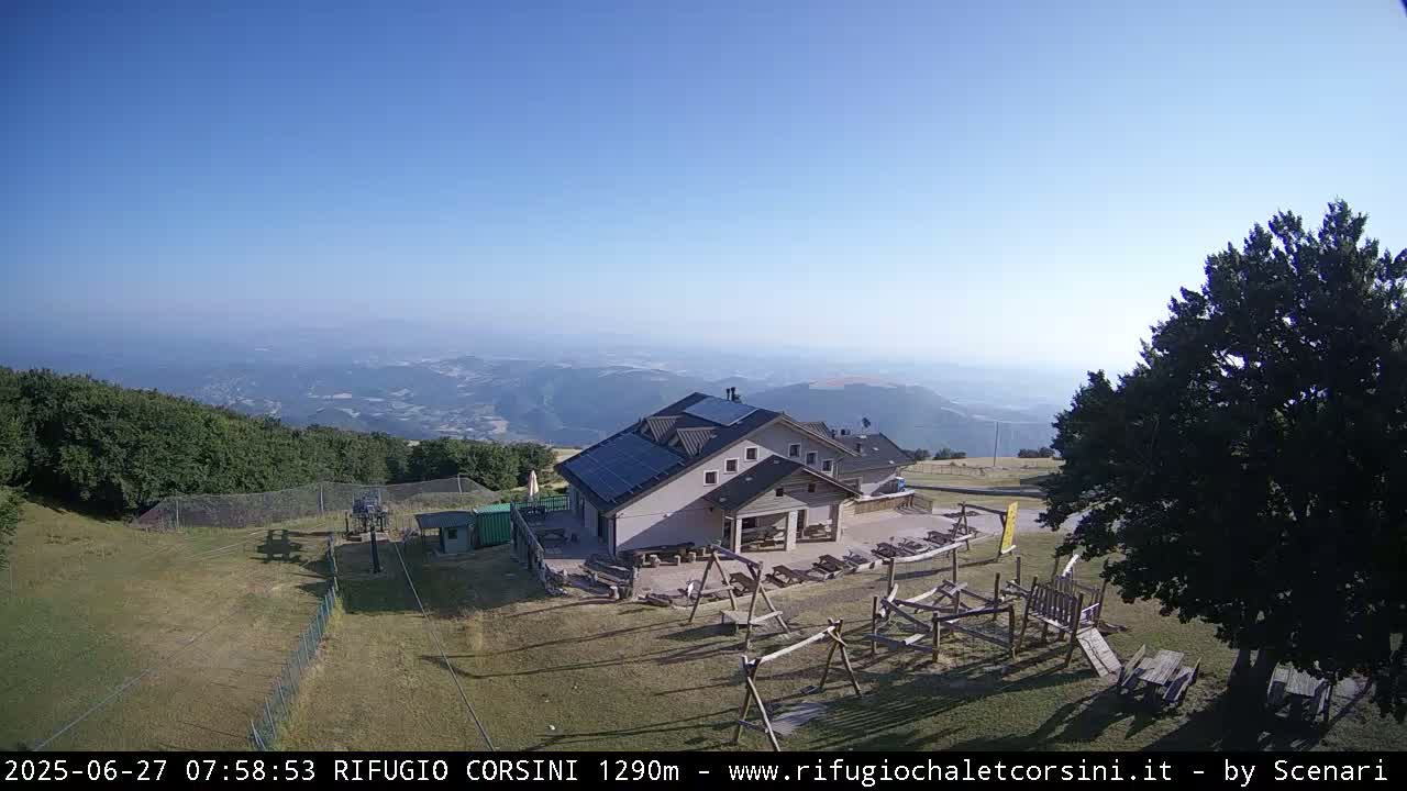 Monte Nerone Mount Panaromic Live Cam - Pesaro & Urbino, Marche, Italy