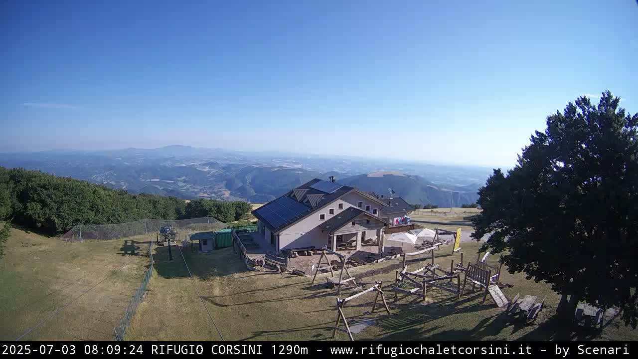 Monte Nerone Mount Panaromic Live Cam - Pesaro & Urbino, Marche, Italy