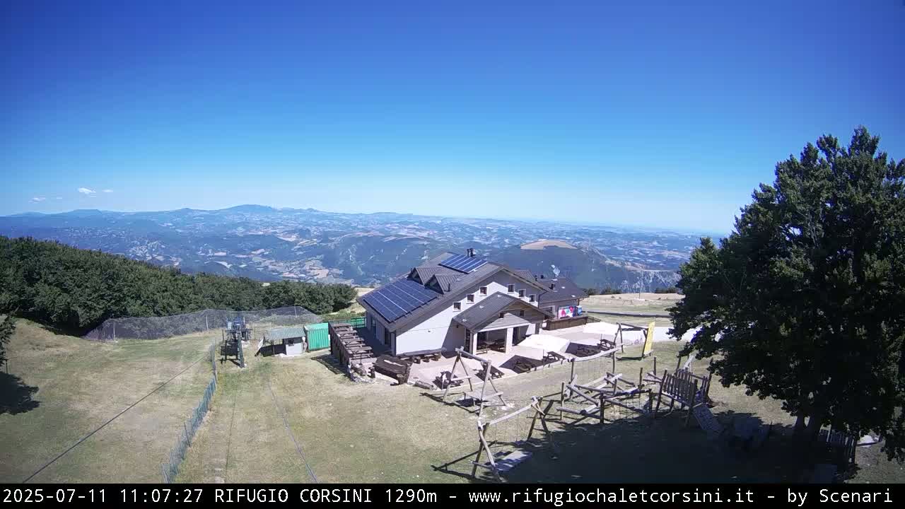 Monte Nerone Mount Panaromic Live Cam - Pesaro & Urbino, Marche, Italy