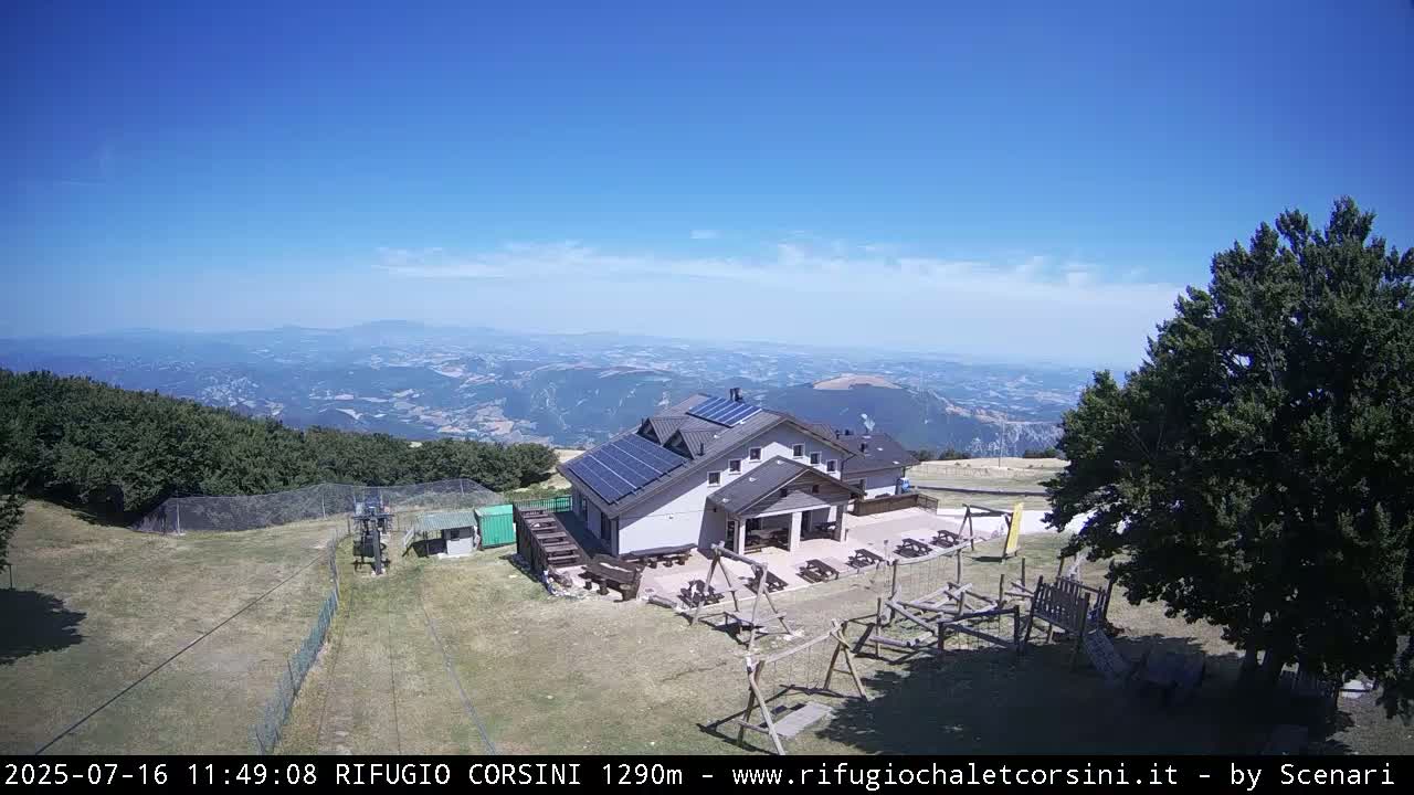 Monte Nerone Mount Panaromic Live Cam - Pesaro & Urbino, Marche, Italy