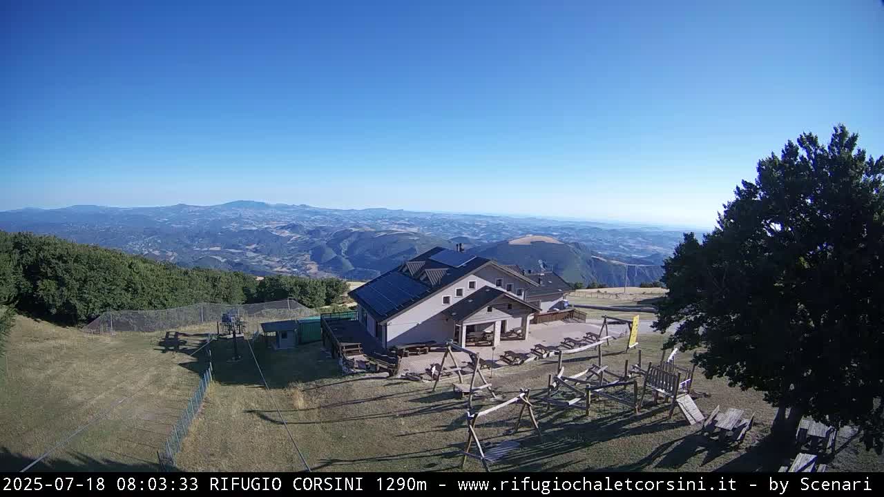 Monte Nerone Mount Panaromic Live Cam - Pesaro & Urbino, Marche, Italy
