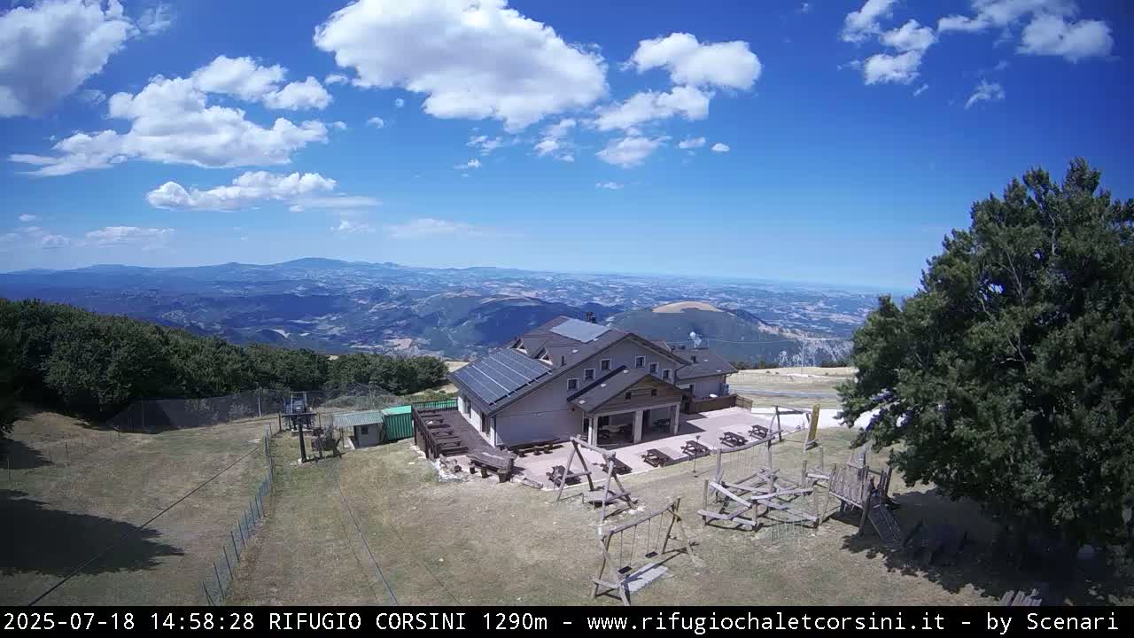 Monte Nerone Mount Panaromic Live Cam - Pesaro & Urbino, Marche, Italy