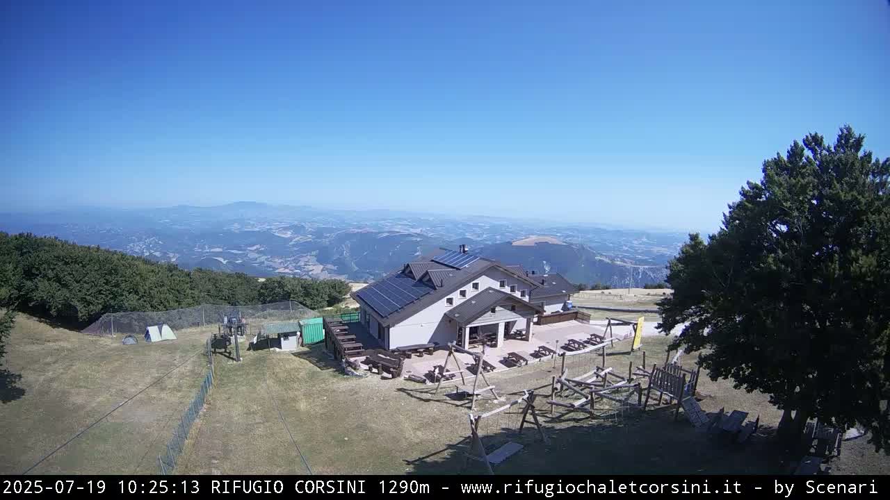Monte Nerone Mount Panaromic Live Cam - Pesaro & Urbino, Marche, Italy