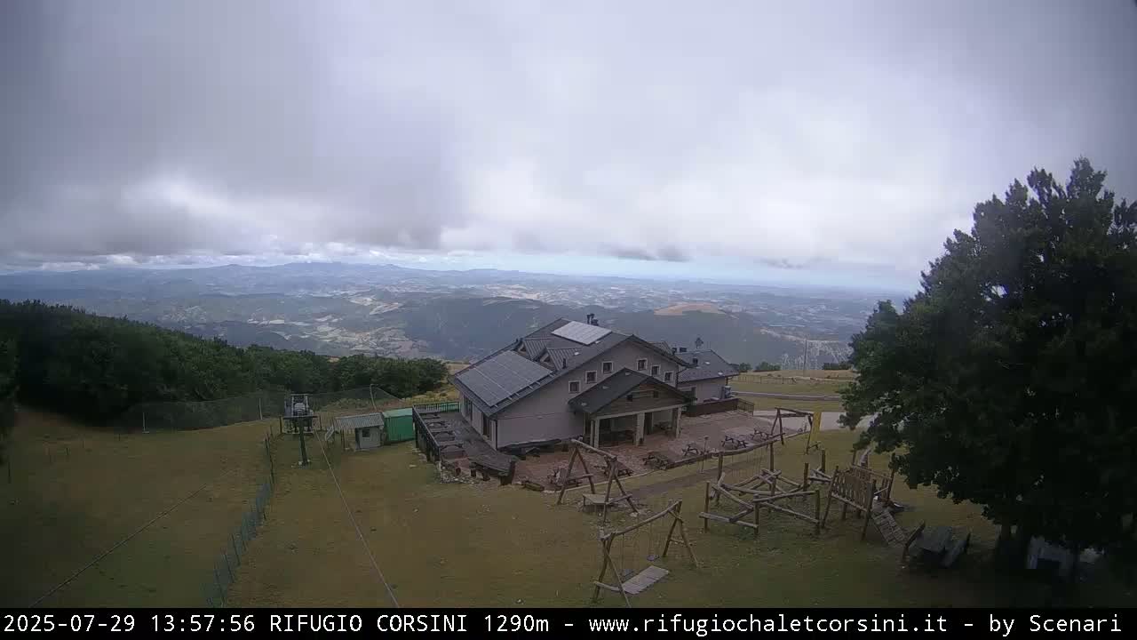 Monte Nerone Mount Panaromic Live Cam - Pesaro & Urbino, Marche, Italy