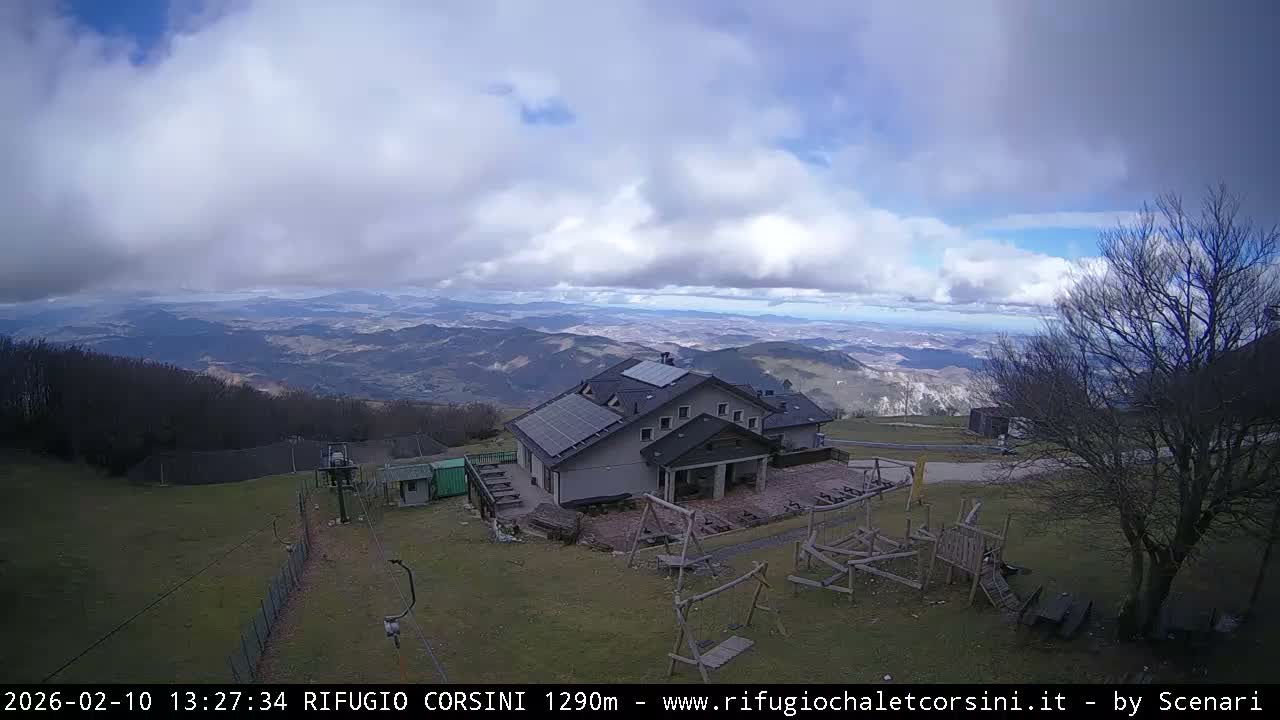 Monte Nerone Mount Panaromic Live Cam - Pesaro & Urbino, Marche, Italy