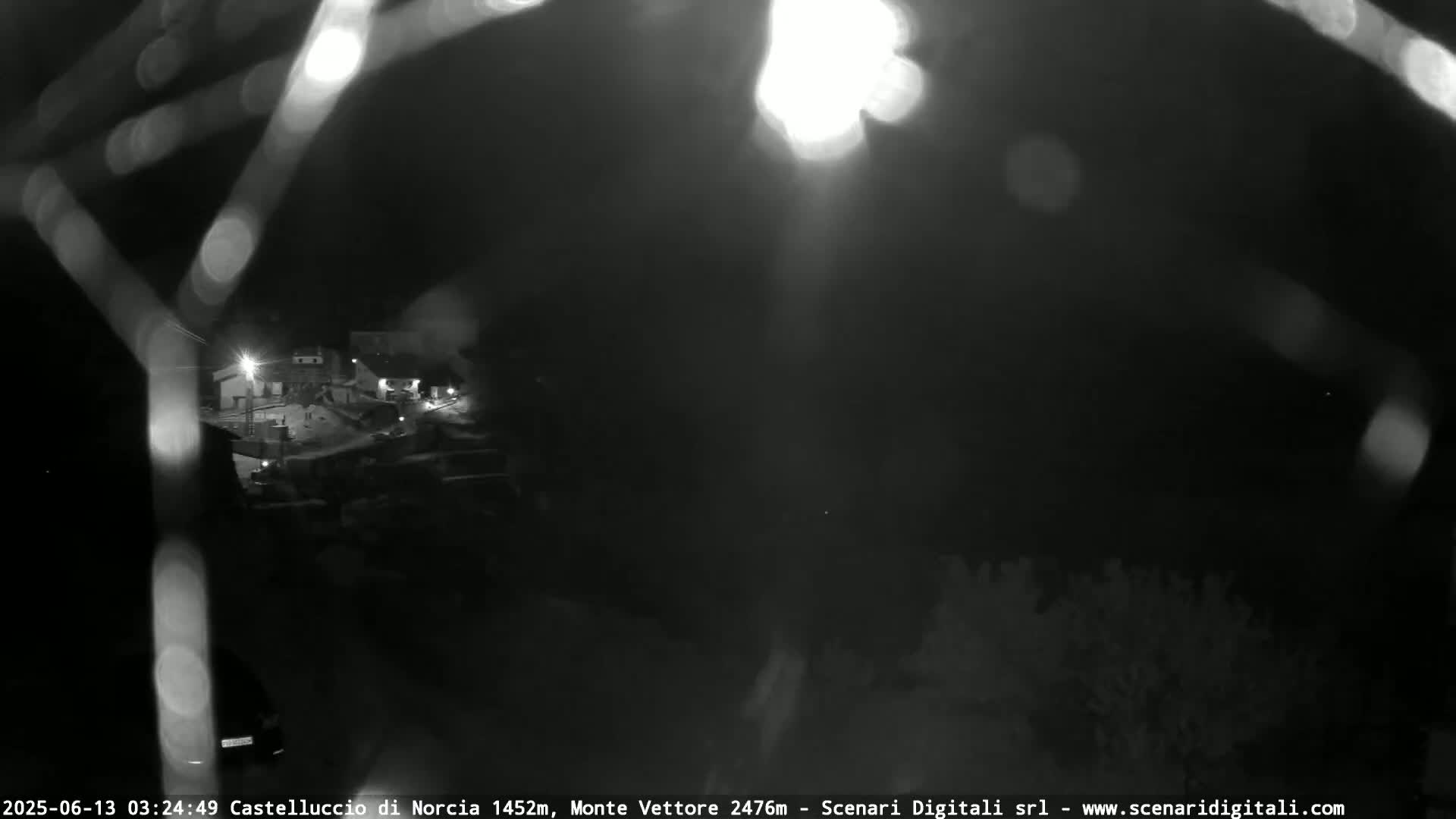 Castelluccio City di Norcia & Monte Vettoretto Mount Panaromic Live Cam - Perugia, Umbria, Italy