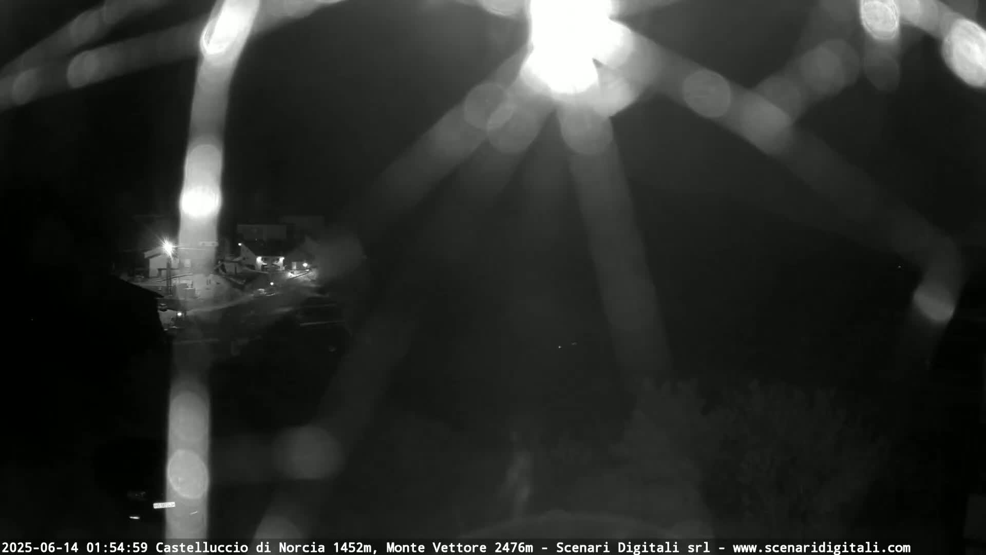 Castelluccio City di Norcia & Monte Vettoretto Mount Panaromic Live Cam - Perugia, Umbria, Italy
