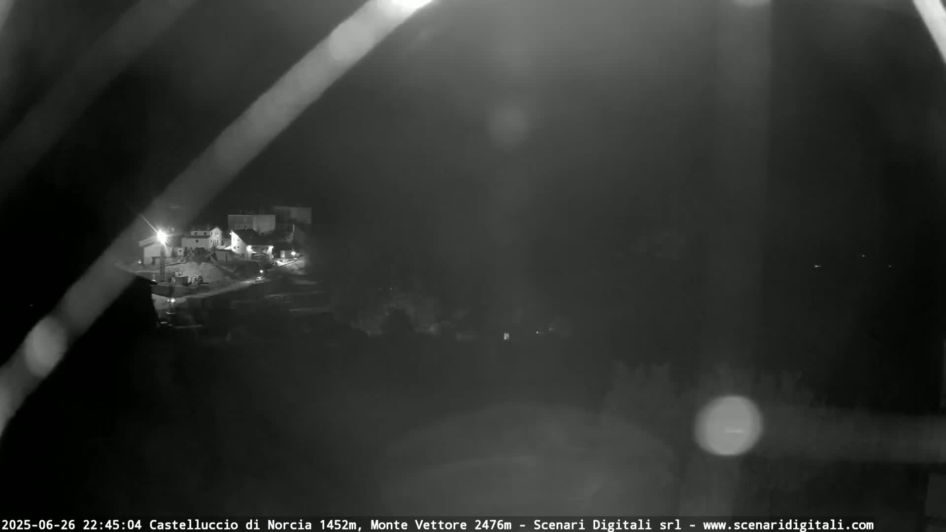 Castelluccio City di Norcia & Monte Vettoretto Mount Panaromic Live Cam - Perugia, Umbria, Italy