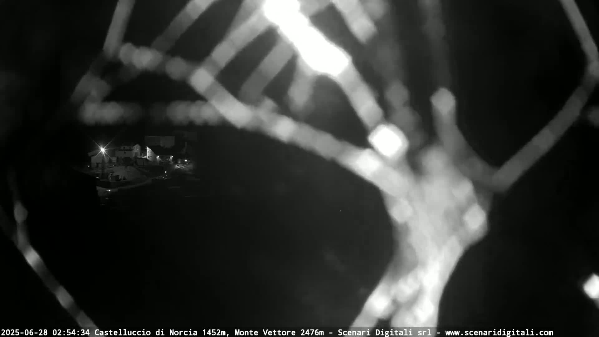 Castelluccio City di Norcia & Monte Vettoretto Mount Panaromic Live Cam - Perugia, Umbria, Italy