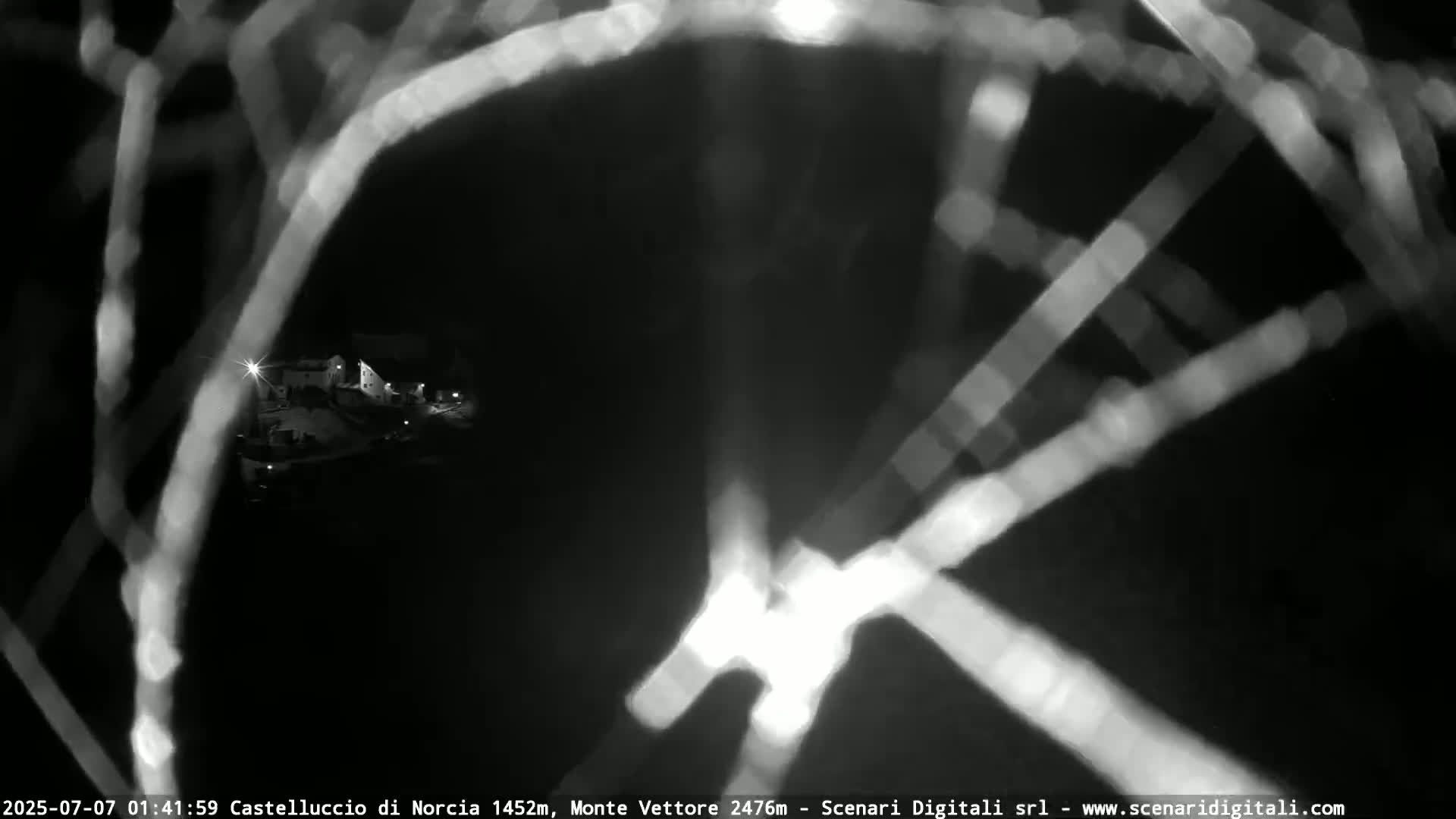 Castelluccio City di Norcia & Monte Vettoretto Mount Panaromic Live Cam - Perugia, Umbria, Italy