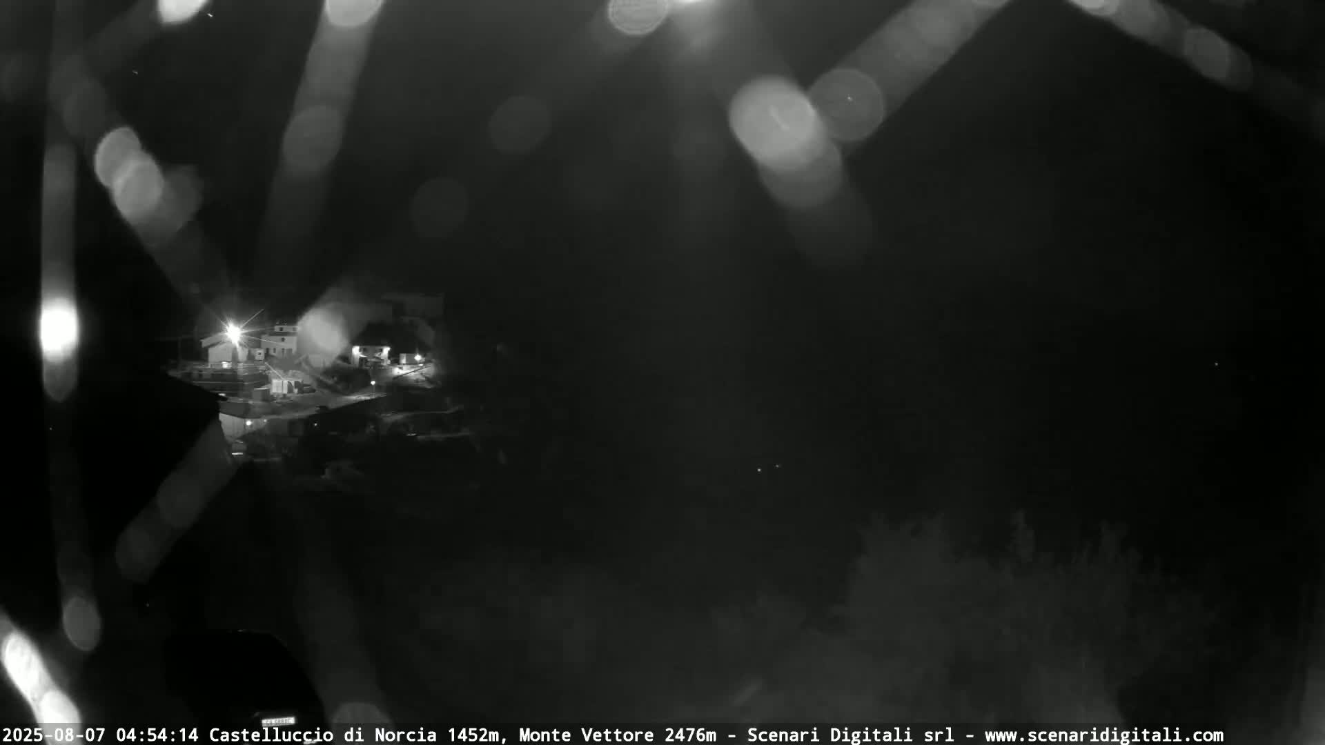 Castelluccio City di Norcia & Monte Vettoretto Mount Panaromic Live Cam - Perugia, Umbria, Italy