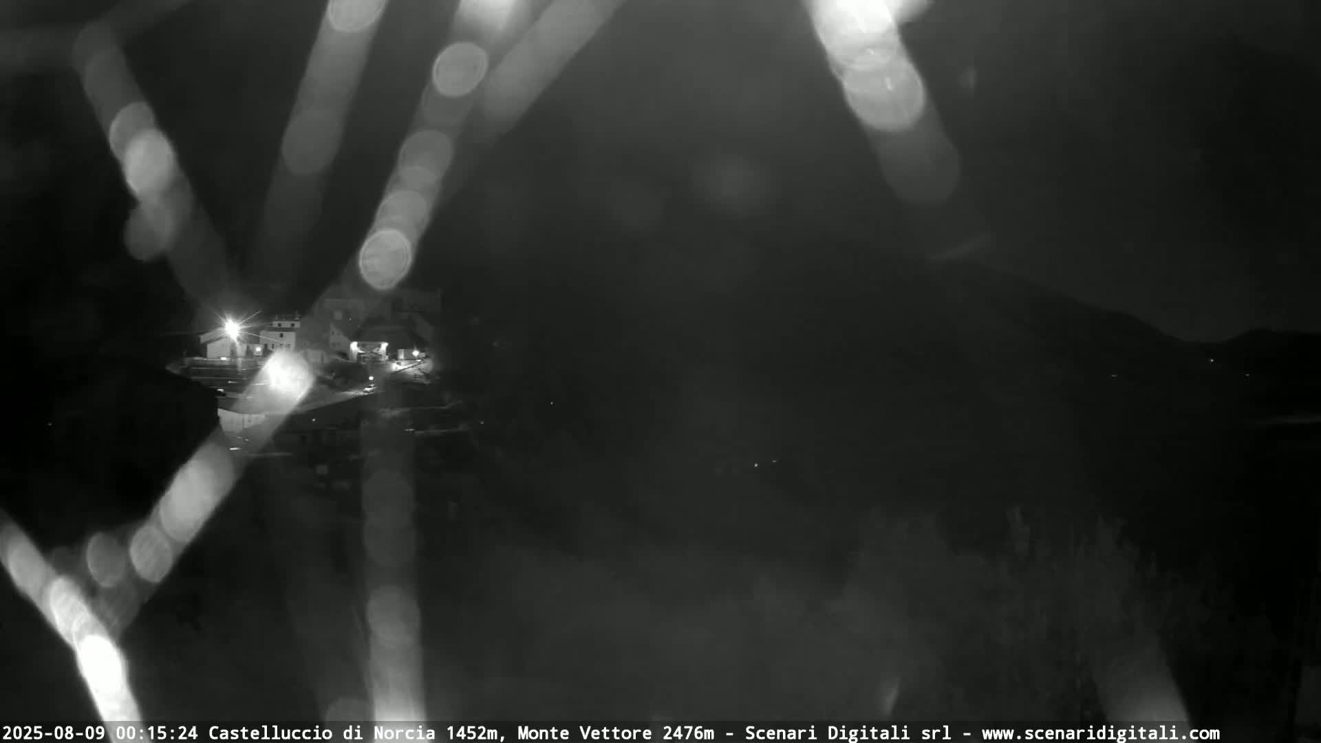 Castelluccio City di Norcia & Monte Vettoretto Mount Panaromic Live Cam - Perugia, Umbria, Italy