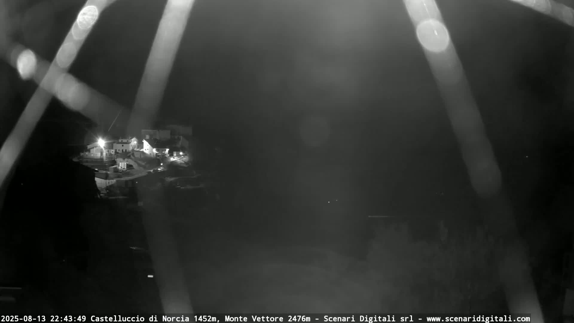 Castelluccio City di Norcia & Monte Vettoretto Mount Panaromic Live Cam - Perugia, Umbria, Italy