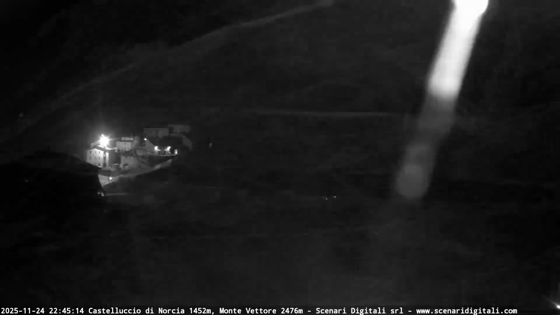 Castelluccio City di Norcia & Monte Vettoretto Mount Panaromic Live Cam - Perugia, Umbria, Italy