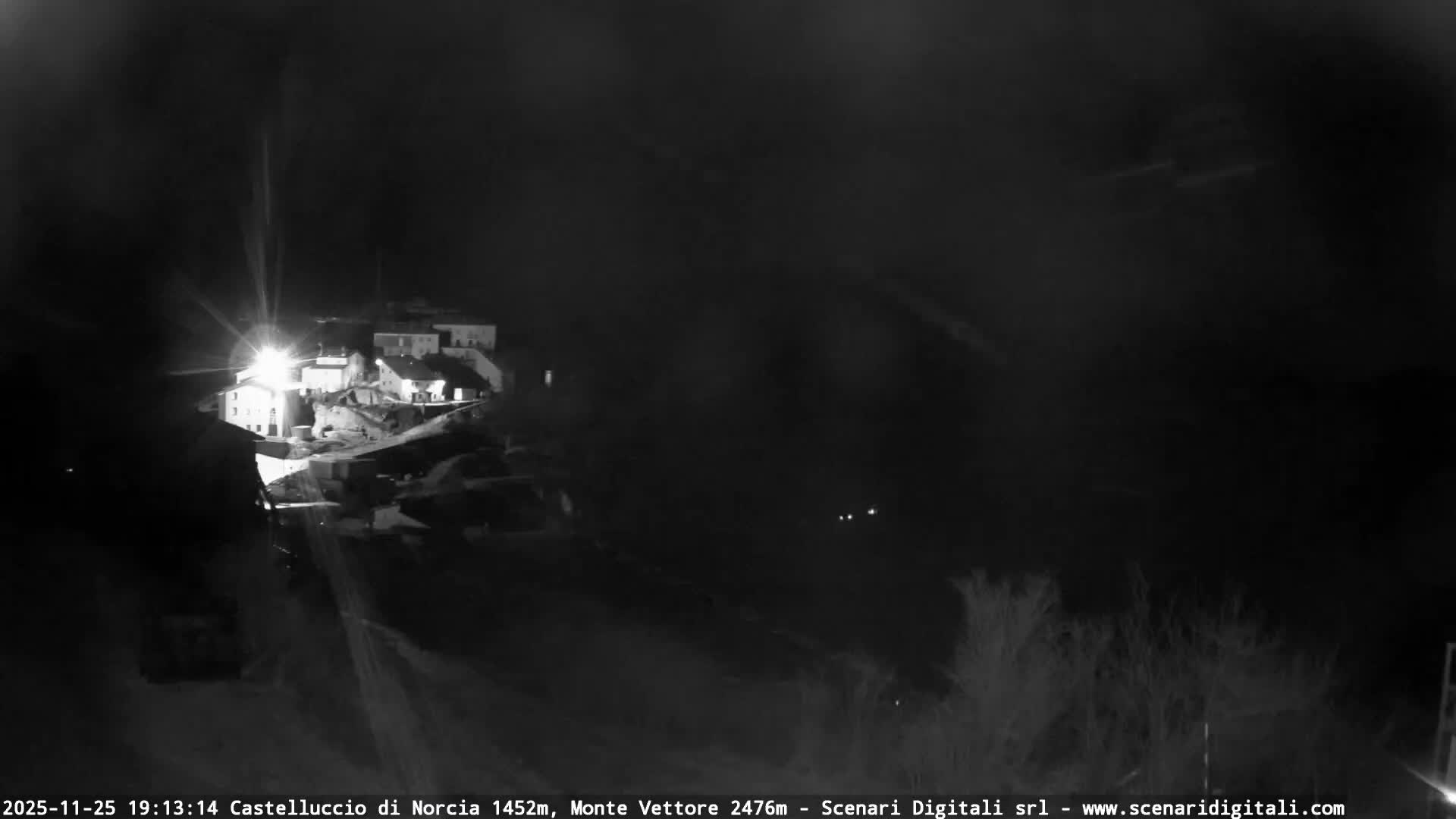 Castelluccio City di Norcia & Monte Vettoretto Mount Panaromic Live Cam - Perugia, Umbria, Italy