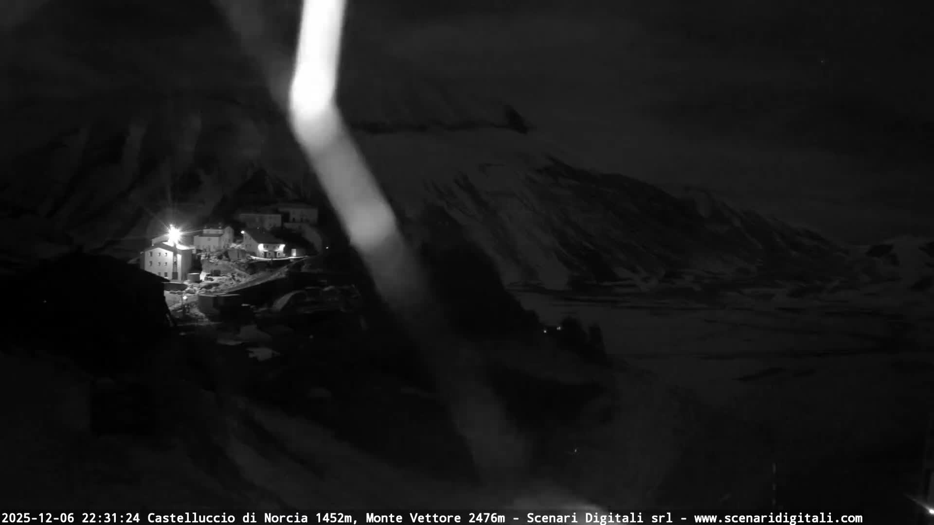 Castelluccio City di Norcia & Monte Vettoretto Mount Panaromic Live Cam - Perugia, Umbria, Italy