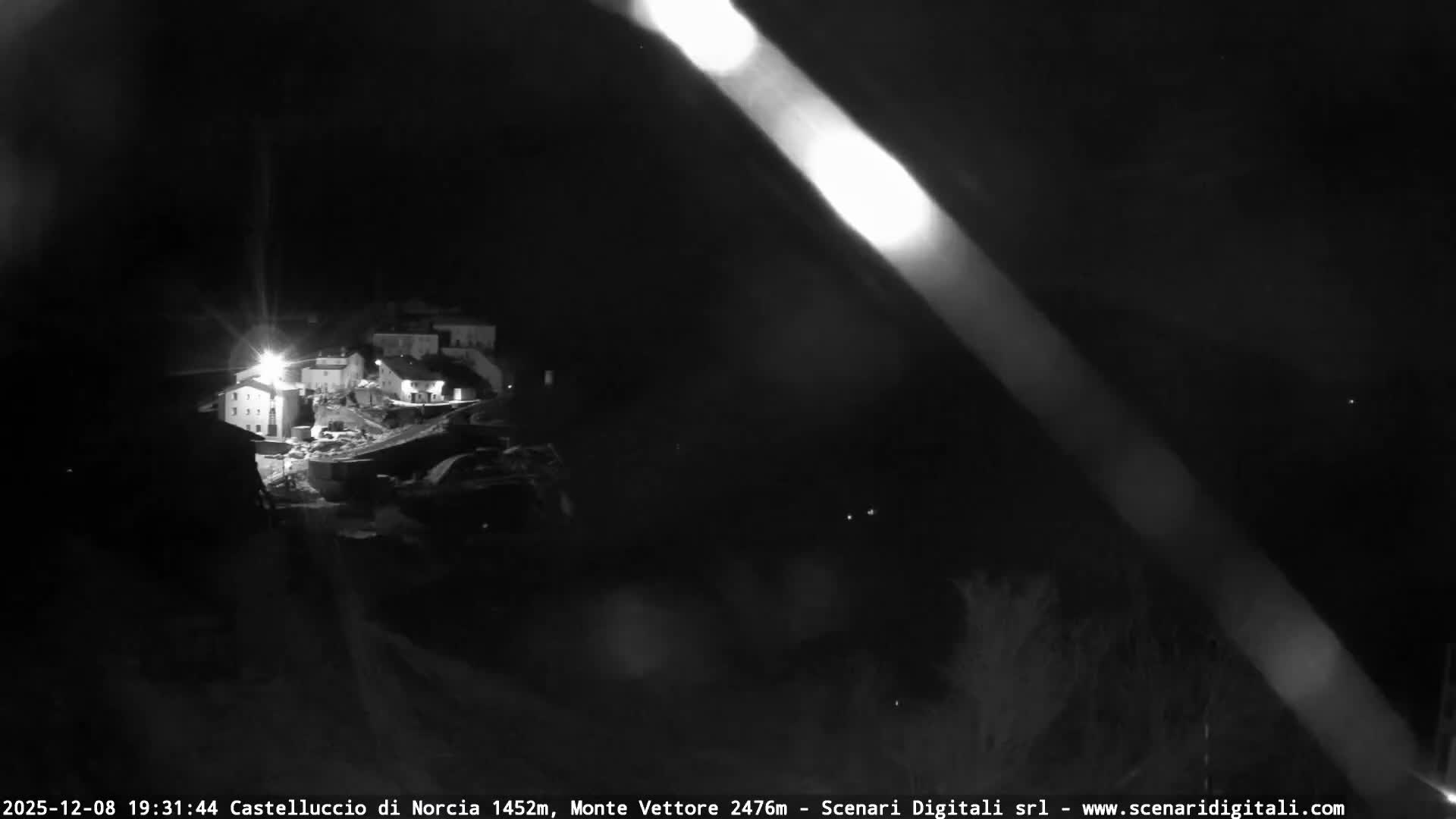 Castelluccio City di Norcia & Monte Vettoretto Mount Panaromic Live Cam - Perugia, Umbria, Italy